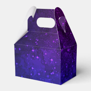 Ballotins Parmi les étoiles dans la Galaxie bleue et violett