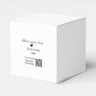 Ballotins Partagez l'amour scannez le code QR ajoutez des dé