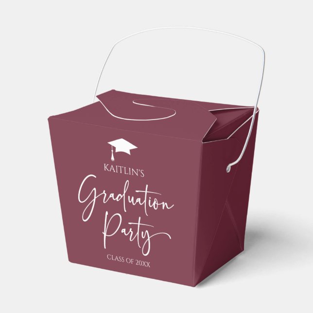 Ballotins Parti minimaliste moderne élégante Graduation (Verso)