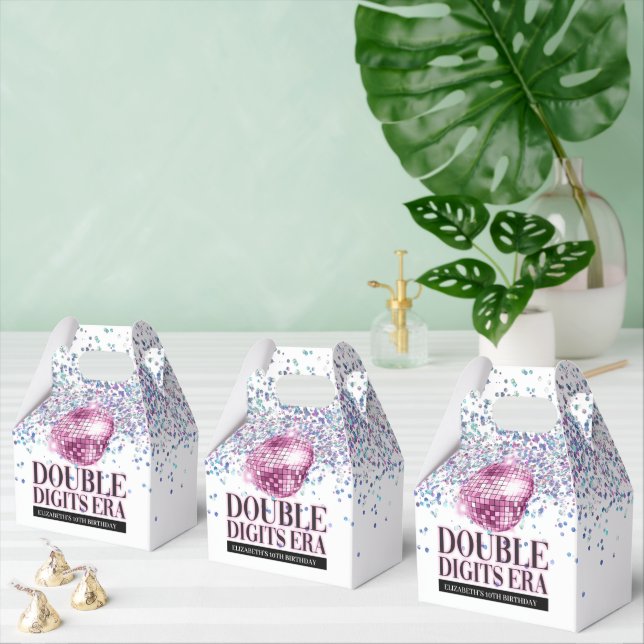 Ballotins Parties scintillant branchée Disco Double chiffres (Multiple)