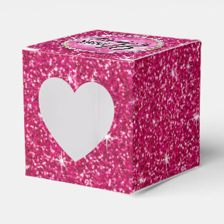 Ballotins Parties scintillant de boule Glitz | fuchsia