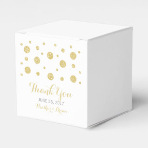 Ballotins Parties scintillant d'or Confetti mariage Favor Bo