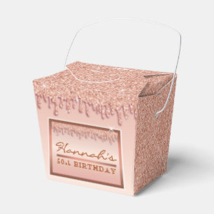 Ballotins Parties scintillant rose Gold Sparkle  boîte cadea