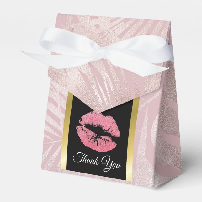 Ballotins Parties scintillant rose lèvres et Rose Gold Tropi (Verso)