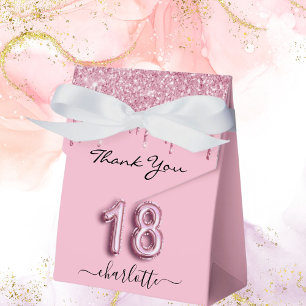 Ballotins parties scintillant rose vif à 18e anniversaire go