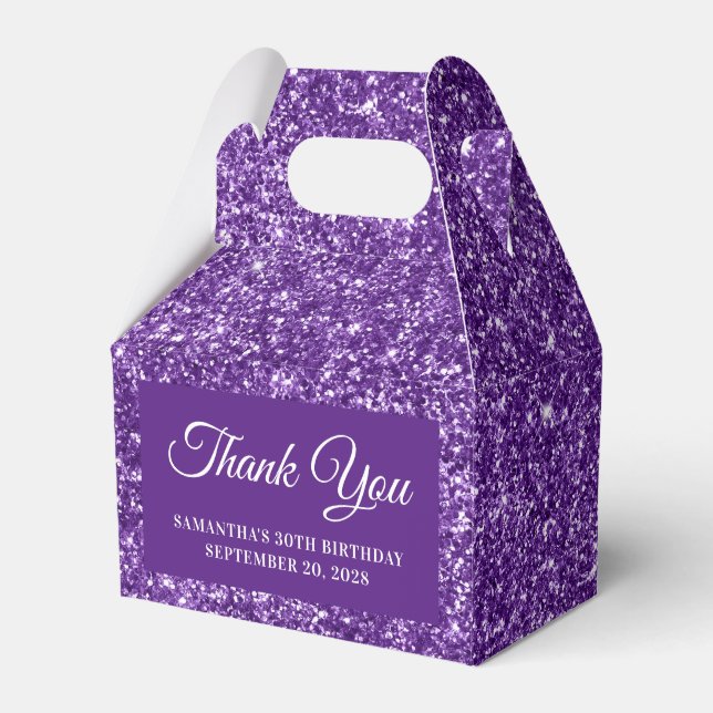 Ballotins Parties scintillant royale violette 30e anniversai (Verso)