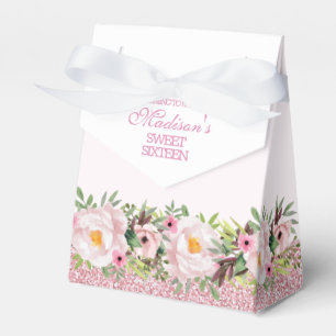 Ballotins Parties scintillant tendance rose Floral Sweet 16