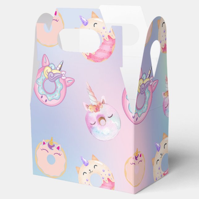 Ballotins Pastel clair Unicornes Arc-en-ciel Donuts (Ouvert)