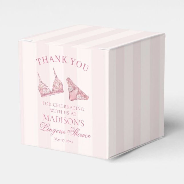 Ballotins Pastel Pink Lace Lingerie Shower Bridal Dessert (Verso)