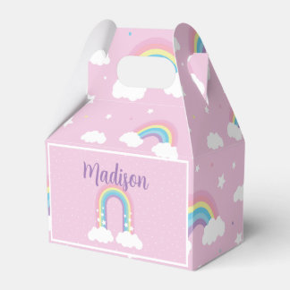 Ballotins Pastel Rainbow Pink Favor Box