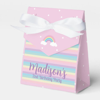 Ballotins Pastel Rainbow Pink Mini Favor Box