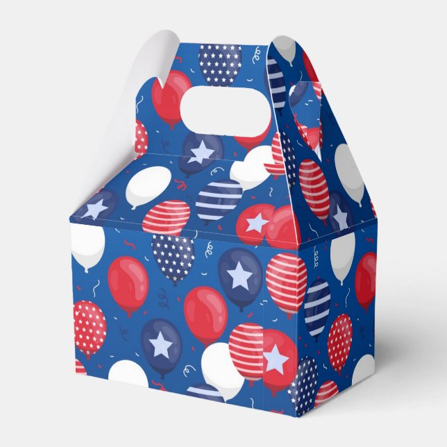 Ballotins Patriotique Juillet 4e Fête Favoriser Box (Verso)