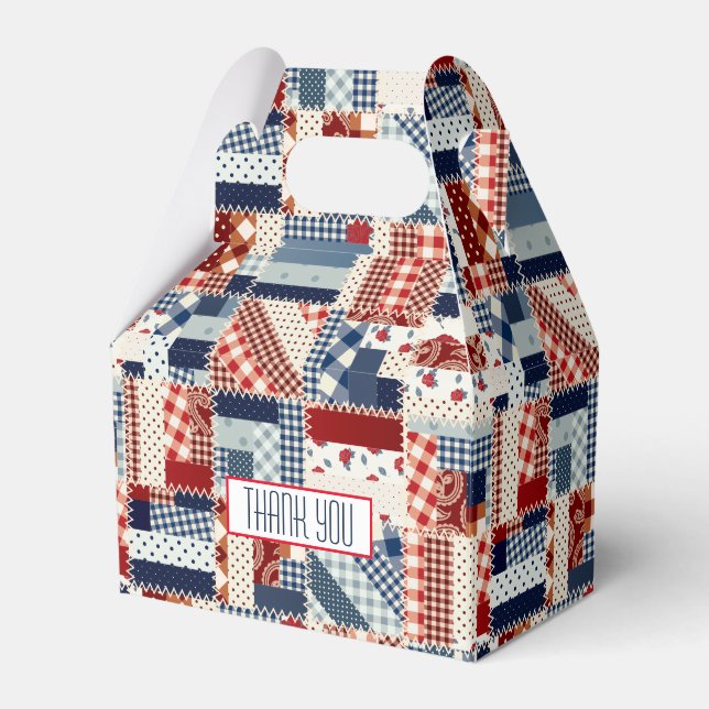 Ballotins Patriotique Patchwork Quilt Ballotin (Verso)