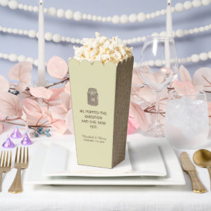 Ballotins Pays Burlap Mason Jar Mariage