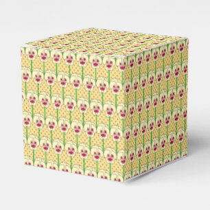 Ballotins Pensées jaunes - motif de papier peint rétro