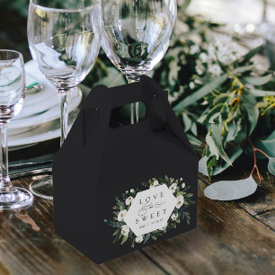 Ballotins Peony blanc   Cadre floral "L'amour est doux" Mari