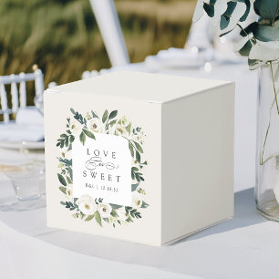 Ballotins Peony blanc   Floral "L'amour est doux" Mariage