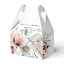 Pépites rose et ivoire bleus boîte de noces