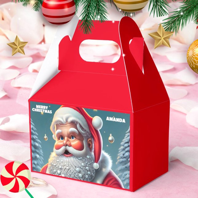 Ballotins Père Noël Personnalisé Fête des Enfants Rouge (Créateur téléchargé)
