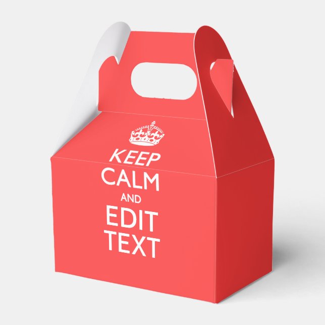 Ballotins Personalisé KEEP CALM Votre texte dans le corail (Verso)