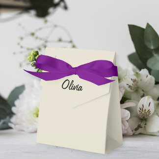 Ballotins Personalized Party Box Gift Bag Favour neutral