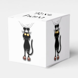 Ballotins Personnage de chat drôle grattant le tissu