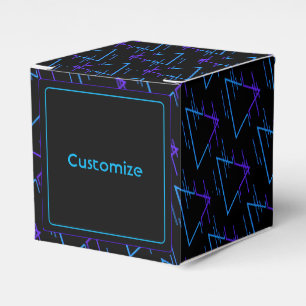 Ballotins Personnalisé Retro Neon Motif géométrique 2 Cube