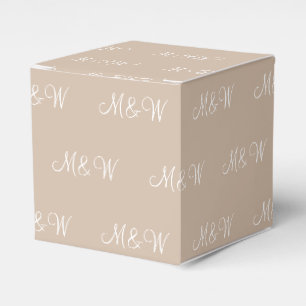 Ballotins Personnaliser avec cadeau blanc initial monogramme
