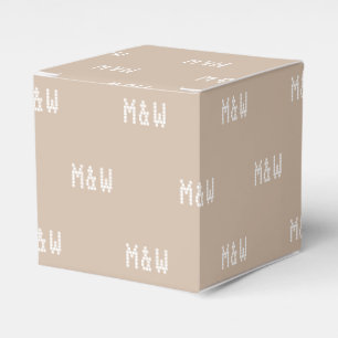 Ballotins Personnaliser avec cadeau blanc initial monogramme