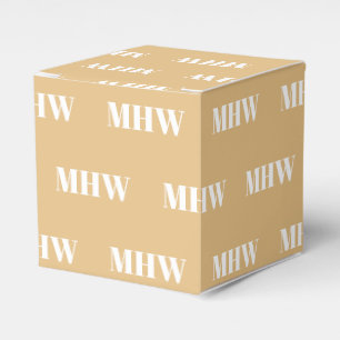 Ballotins Personnaliser avec cadeau de camel monogramme blan