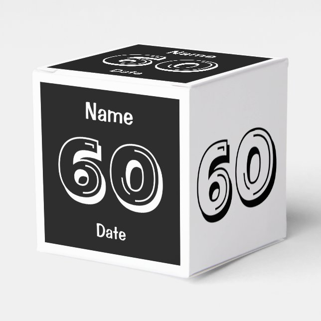 Ballotins Personnalisez le Ballotin du 60e anniversaire (Verso)