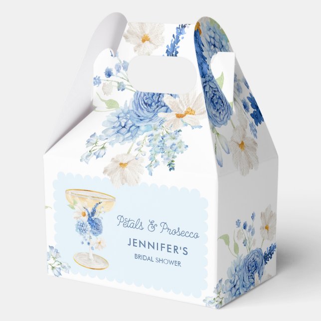 Ballotins Pétales bleues et apéritif floral de prosecco pour (Recto)