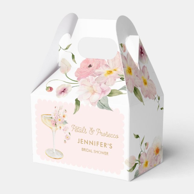 Ballotins Pétales et Prosecco Fête des mariées de jardin fle (Verso)
