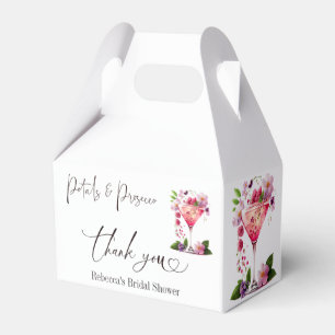 Ballotins Pétales et Prosecco Fête des mariées florale rose 