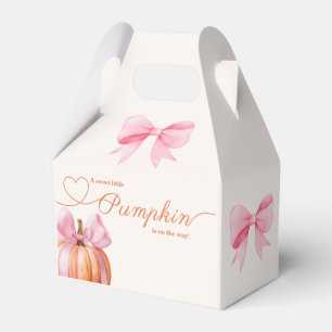 Ballotins Petit Baby shower Citrouille - Chute de Bow Rose
