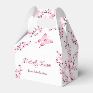 Ballotins Petit Baby shower de fleurs de cerisier papillon