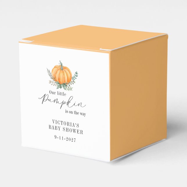 Ballotins Petit Citrouille en route Baby shower (Verso)