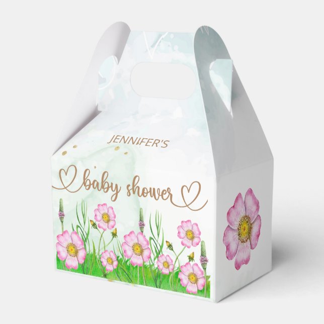 Ballotins Petit Fleur sauvage En Route Baby shower (Arrière)
