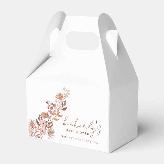 Ballotins Petit Fleur sauvage moderne Boho | Baby shower d'a (Verso)