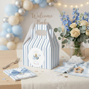 Ballotins Petit Ours en Peluche Pilote Baby Shower Garçon