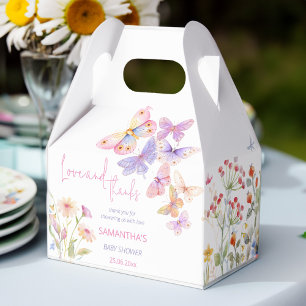 Ballotins Petit papillon fleurs sauvages de prairie baby sho