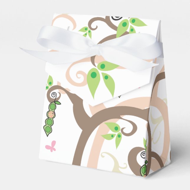 Ballotins Petit Pois De Fille Dans Une Boîte À Cadeau De Jar (Verso)