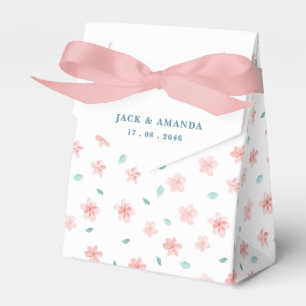 Ballotins Petit Rose Floral Chic Mariage Favor Box