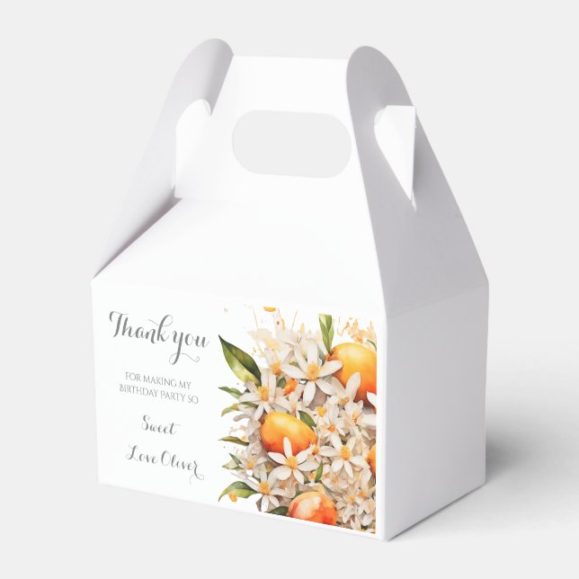 Ballotins Petite cuisine Orange Tangerine Baby shower Citrus (Verso)