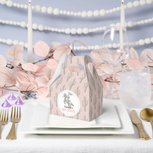 Ballotins Petite fille Baby shower Western rose fille