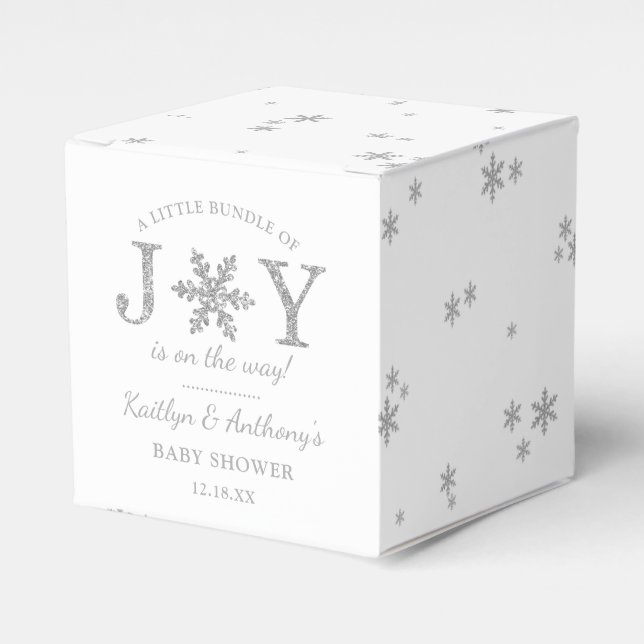 Ballotins Petite Offre De Joie Baby shower De Noël (Verso)