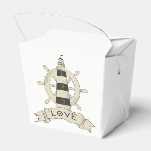Ballotins Phare Naution et Ancre de Navire Mariage Taupe