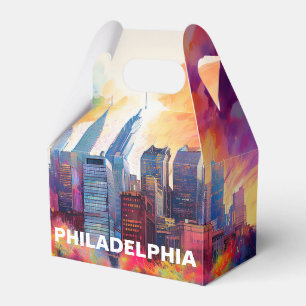 Ballotins Philadelphie Skyline Art Abstrait