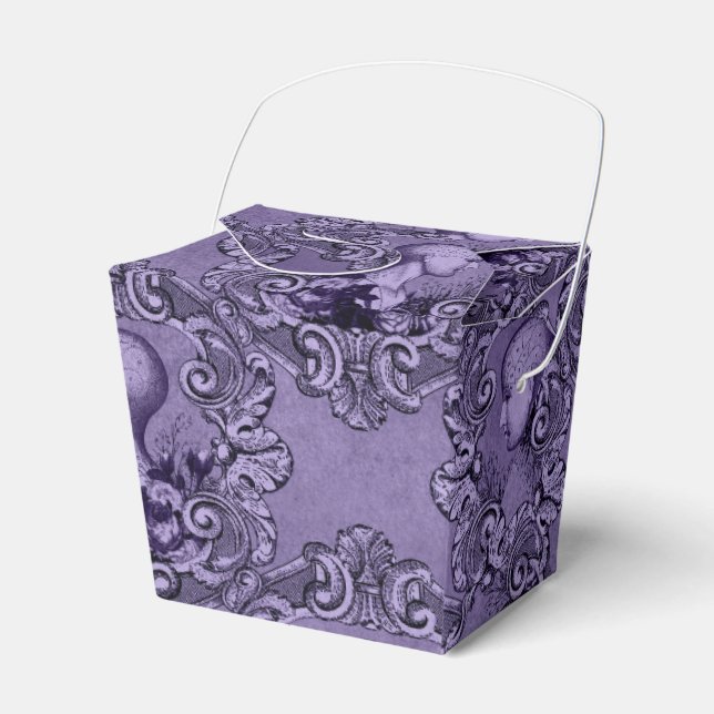 Ballotins Phrenologie violette et noire victorienne antique (Verso)