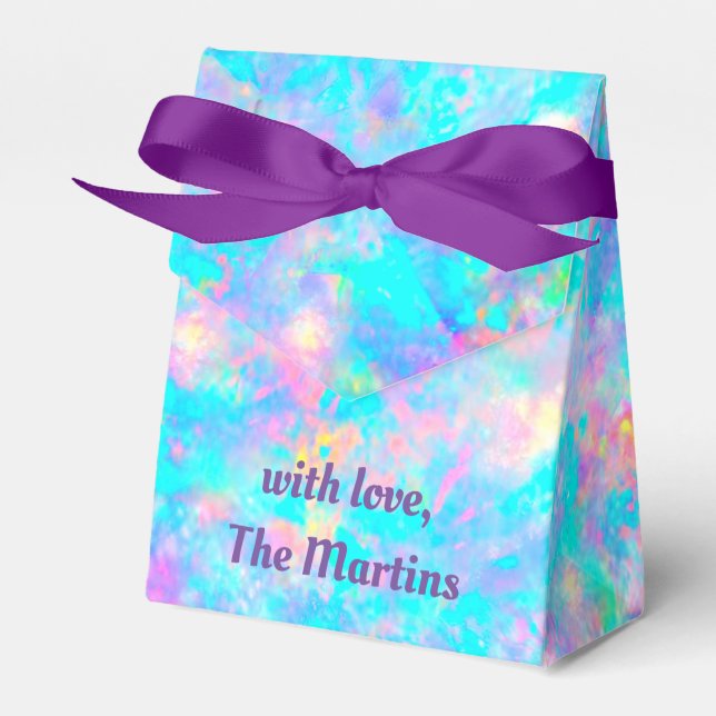 Ballotins pierre d'opale bleue rose violet (Verso)